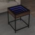 Măsuță de cafea cu LED infinity, negru, 40x40x51 cm GartenMobel Dekor