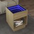 Măsuță de cafea cu LED infinity, gri sonoma, 40x40x50 cm GartenMobel Dekor