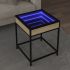 Măsuță de cafea cu LED infinity, negru, 40x40x51 cm GartenMobel Dekor