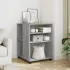 Masă laterală cu roți, gri sonoma 55x60x78 cm lemn prelucrat GartenMobel Dekor