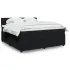 Pat box spring cu saltea, negru, 200x200 cm, catifea GartenMobel Dekor
