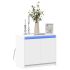 Dulap cu LED, gri beton, 72x34x61 cm, lemn prelucrat GartenMobel Dekor