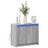 Dulap cu LED, gri beton, 72x34x61 cm, lemn prelucrat GartenMobel Dekor
