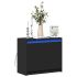 Dulap cu LED, gri beton, 72x34x61 cm, lemn prelucrat GartenMobel Dekor