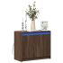 Dulap cu LED, gri beton, 72x34x61 cm, lemn prelucrat GartenMobel Dekor
