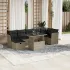 Set canapele de grădină cu perne, 8 piese, gri, poliratan GartenMobel Dekor