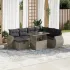 Set canapele de grădină cu perne, 8 piese, gri, poliratan GartenMobel Dekor