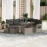 Set canapele de grădină cu perne, 8 piese, gri, poliratan GartenMobel Dekor