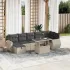 Set canapele de grădină cu perne, 8 piese, gri, poliratan GartenMobel Dekor