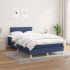 Pat box spring cu saltea, gri deschis, 120x200 cm, textil GartenMobel Dekor