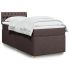 Pat box spring cu saltea, gri închis, 90x200 cm, textil GartenMobel Dekor