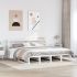 Cadru de pat fără saltea, alb, 160x200 cm, lemn masiv pin GartenMobel Dekor