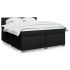 Pat box spring cu saltea, negru, 120x190 cm, catifea GartenMobel Dekor