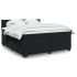 Pat box spring cu saltea, negru, 160x200 cm, catifea GartenMobel Dekor