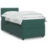 Pat box spring cu saltea, gri deschis, 90x190 cm, catifea GartenMobel Dekor