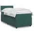 Pat box spring cu saltea, gri închis, 90x190 cm, catifea GartenMobel Dekor