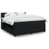 Pat box spring cu saltea, negru, 160x200 cm, catifea GartenMobel Dekor