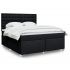 Pat box spring cu saltea, negru, 120x190 cm, catifea GartenMobel Dekor