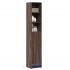 Dulap cu LED, alb, 36x32,5x200 cm, lemn prelucrat GartenMobel Dekor