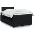 Pat box spring cu saltea, negru, 90x200 cm, catifea GartenMobel Dekor