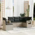 Set mobilier de grădină cu perne, 5 piese, negru, poliratan GartenMobel Dekor