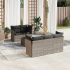 Set mobilier de grădină cu perne, 6 piese, negru, poliratan GartenMobel Dekor