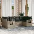 Set mobilier de grădină cu perne, 6 piese, negru, poliratan GartenMobel Dekor