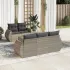 Set mobilier grădină cu perne, 6 piese, gri, poliratan GartenMobel Dekor