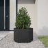 Jardinieră de grădină negru 69x60x45 cm oțel hexagonal GartenMobel Dekor