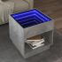 Măsuță de cafea cu LED infinity, negru, 50x50x50 cm GartenMobel Dekor