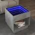 Măsuță de cafea cu LED infinity, gri beton, 90x50x50 cm GartenMobel Dekor