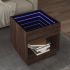 Măsuță de cafea cu LED infinity, stejar maro, 90x50x50 cm GartenMobel Dekor