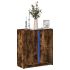 Dulap cu LED, stejar sonoma, 77x34x85 cm, lemn prelucrat GartenMobel Dekor