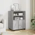 Dulap cu roți, gri beton, 60x48x81 cm, lemn prelucrat GartenMobel Dekor