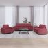 Set de canapele, 3 piese, galben deschis, textil GartenMobel Dekor