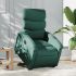 Fotoliu electric masaj rabatabil cu ridicare maro închis textil GartenMobel Dekor
