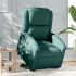 Fotoliu rabatabil cu ridicare, gri deschis, material textil GartenMobel Dekor