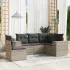 Set mobilier de grădină cu perne, 5 piese, negru, poliratan GartenMobel Dekor
