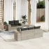 Set mobilier de grădină cu perne, 6 piese, negru, poliratan GartenMobel Dekor