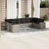 Set canapele de grădină cu perne 10 piese gri deschis poliratan GartenMobel Dekor