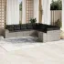 Set canapele de grădină cu perne, 10 piese, bej, poliratan GartenMobel Dekor
