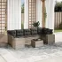 Set canapele de grădină cu perne, 8 piese, gri, poliratan GartenMobel Dekor