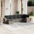 Set mobilier de grădină cu perne, 8 piese, negru, poliratan GartenMobel Dekor