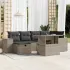 Set canapele de grădină cu perne, 7piese gri deschis poliratan GartenMobel Dekor
