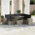Set canapele de grădină cu perne, 8 piese, gri, poliratan GartenMobel Dekor
