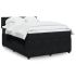 Pat box spring cu saltea, negru, 140x190 cm, catifea GartenMobel Dekor