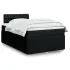 Pat box spring cu saltea, negru, 120x200 cm, textil GartenMobel Dekor