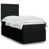 Pat box spring cu saltea, negru, 90x190 cm, textil GartenMobel Dekor