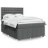 Pat box spring cu saltea, gri taupe, 160x200 cm material textil GartenMobel Dekor
