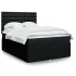 Pat box spring cu saltea, negru, 120x200 cm, textil GartenMobel Dekor